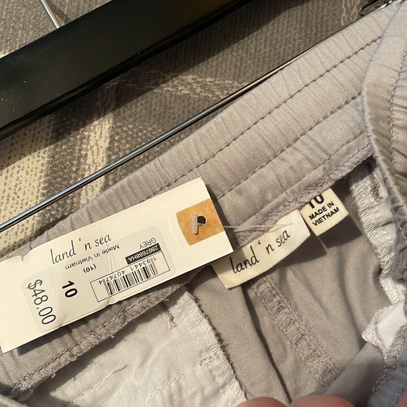 Land n’ sea grey joggers NEW WITH TAGS RETAIL $48 SIZE 10 NEVER WORN - Picture 3 of 4